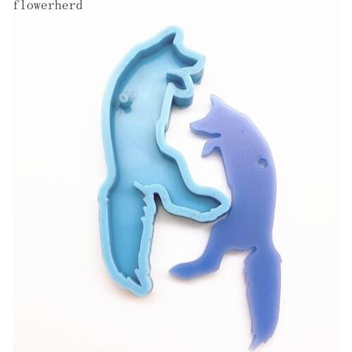 New Valentines Day Silicone Mold Animal Wolf Rein Mold Keychain Mold Cake Decorating Tools Clay Earrings Fondant Cake Mold