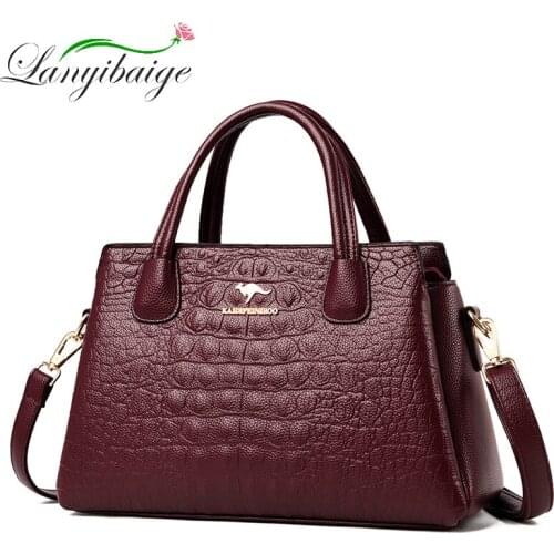 Luxury Brand Handbag Womens Large-Capacity Shoulder Pack High Quality Pu Leather Shoulder Bags Fashion Lady Messenger Bag