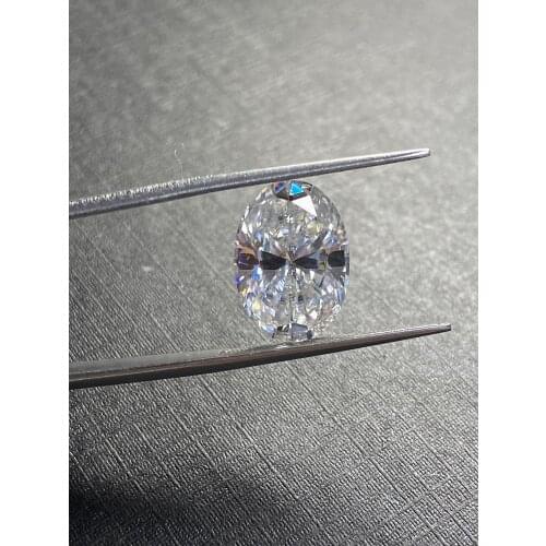 Synthetic Moissanite Diamond VVS White Color D 9x11mm Oval Cut Gemstones Loose on Sale