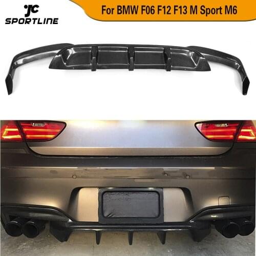 Carbon Fiber / FRP Rear Bumper Diffuser Spoiler for BMW F06 F12 F13 M6 M Sport 2012 - 2016 Sedan Coupe Convertible 640i 650i