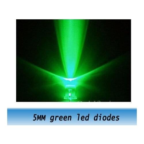 F5 green super bright LED light-emitting diodes 5mm 1000pcs