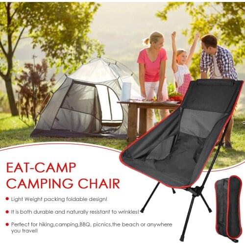 Ultralight Outdoor Folding Camping Chair Portable Fishing Chair Picnic Foldable Hiking Leisure Travel Beach Backpack Moon Chair