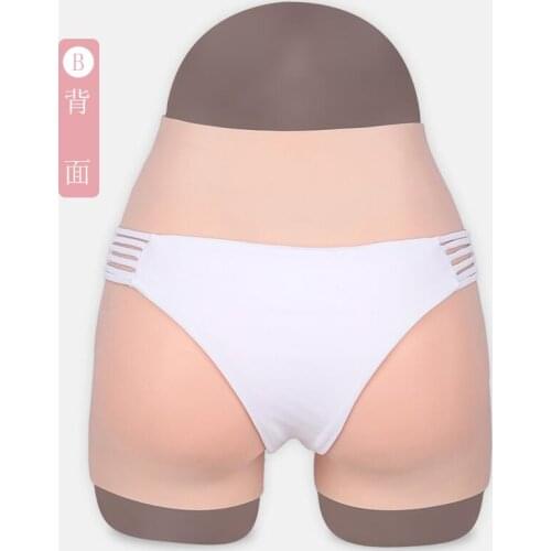 85CM Silicone Realistic Vagina Panties Shemale Crossdresser Pussy Pants Transgender Artificial Sex Fake Underwear Lift Hip 2G