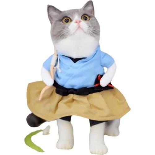 Spring and Summer Upright Funny Spring Thin Dog Clothes Cat Clothes
