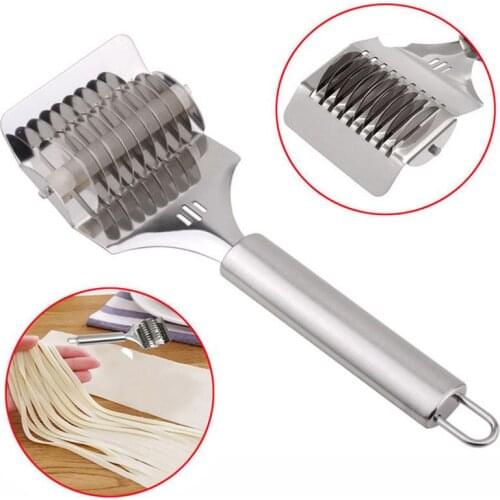 21.8x7.6cm Noodles Slitting Machine Steel Kitchen Accessories Kitchen Dropshipping Hot New Tool Sale Silver L3W9