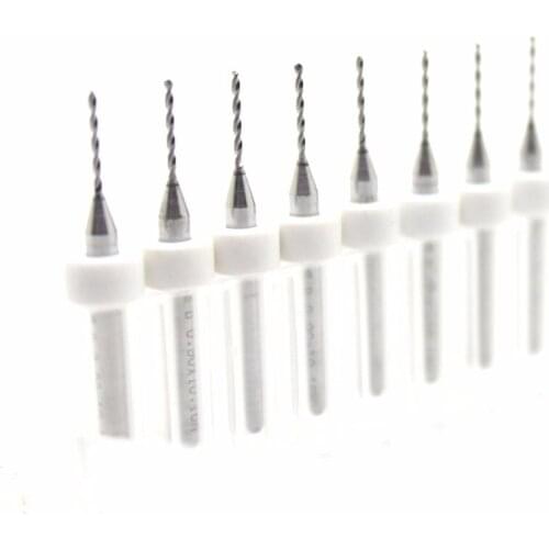10pcs 0.7mm PCB mini drill Bit tungsten steel carbid for Print circuit board PCB SMT CNC board 3.175mm