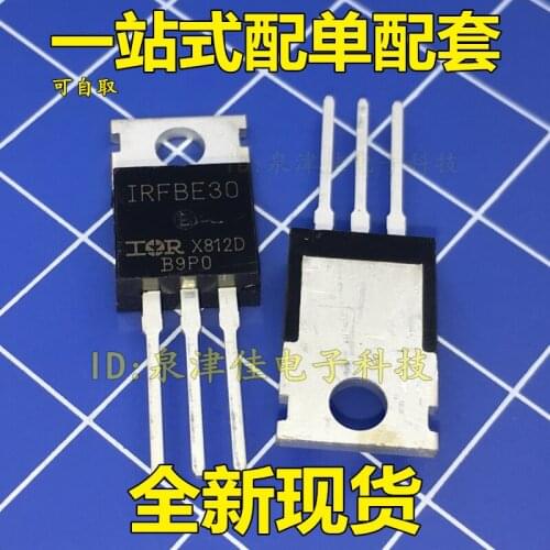 100% Original New IRFBE30PBF IRFBE30 TO-220