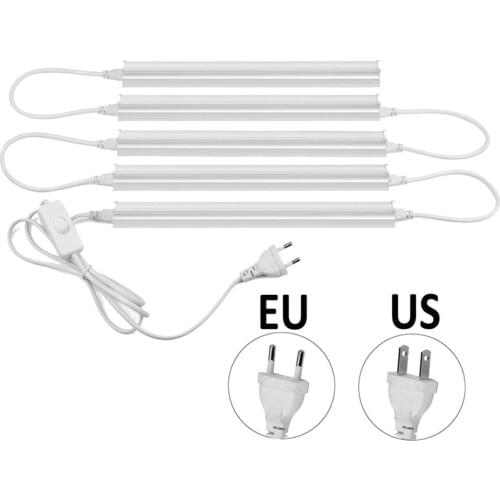 110V US 220V EU Power Plug Under Cabinet Bar Lamp T5 Tube LED Light Kitchen Closet Lighting bedroom decor lights led armario