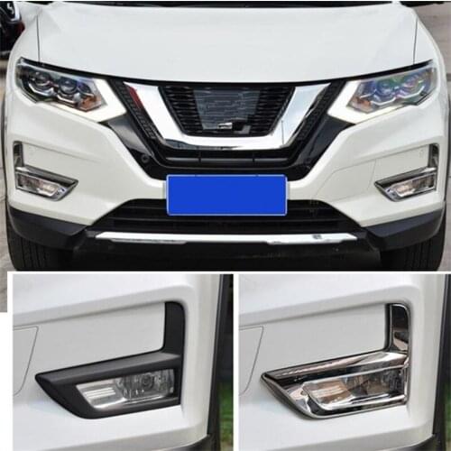 ABS Chrome Front Fog Light Lamp Cover Trims For Nissan X-Trail Rogue T32 2014 2015 2016 2017 2018 Car Styling Accessories