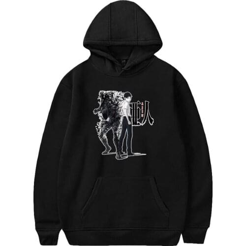 Ajin Demi Human Anime Fashion Prints Hoodies Women Men Long Sleeve Hooded Sweatshirts Hot Sale Casual Streetwear Clothes