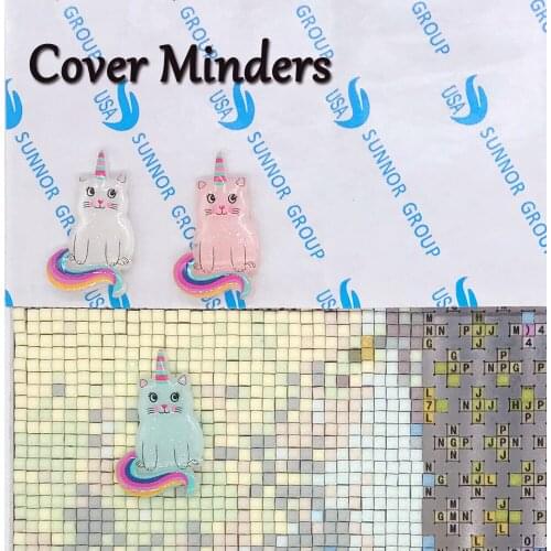 Diamond Painting Candy Color Cat Cover Minders with magnet DIY Painting with Diamonds Accessories Tools