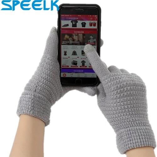 Brand New Touch Screen Gloves Men Women Winter Knitted Warm Ski Glove Unisex Fashion Mittens Gloves Female Driving Knit Gloves