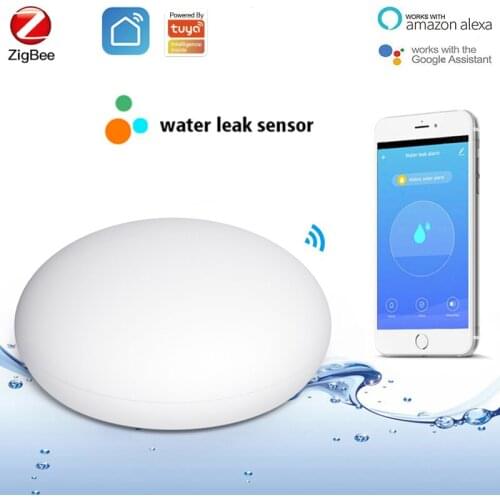 Smart Home Zigbee3.0 Water Leakage Sensor Water Flood Detector Overflow And Full Water Remote Alarm Work With Alexa Google Home