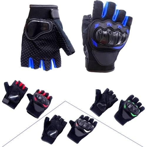 Summer Motorcycle Half-finger Cycling Sports Gloves Non-slip Breathable Wear-resistant Off-Road Racing Protective Gear Gloves