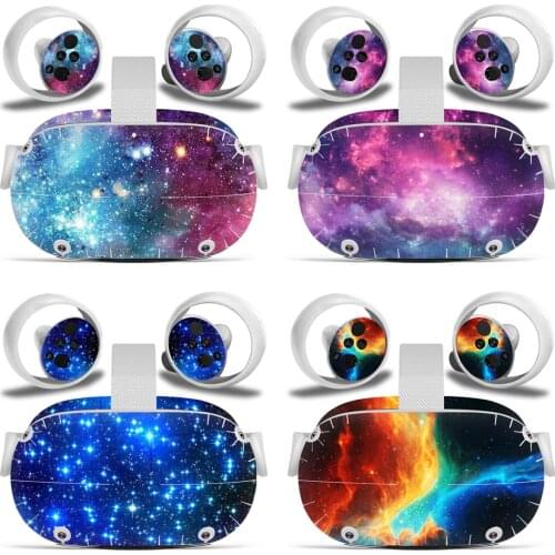 Sky design for Oculus Quest 2 VR Sticker Headset Virtual Reality Decals Protective PVC Skin for Oculus Quest 2 VR skin sticker