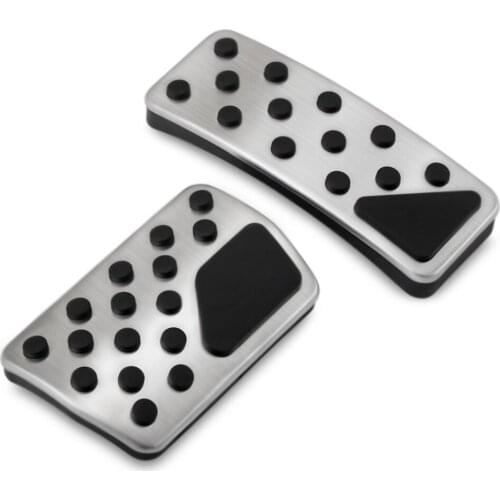 Non-Slip Car Gas Brake Pedal Cover For Dodge Journey Jeep Compass Patriot Stainless Steel Rubber Accelerator Pad Accessories