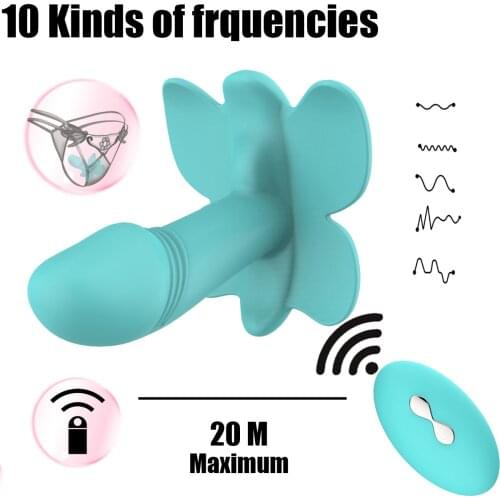 Invisible Wireless Remote Control Panties Vibrator Realistic Dildo Vibration G-spot Prostate Massager Fidget Sex Toys For Women