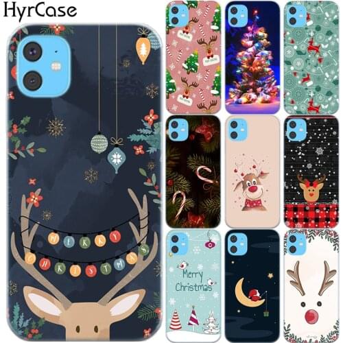 Merry Christmas New Year Soft TPU Case For Capa iPhone 11 Pro Max X XS Max XR 7 8 6 6S Plus 5S SE Silicon Cover