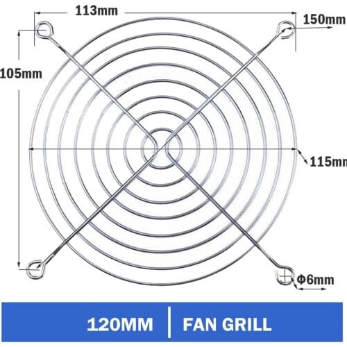 30pcs set Gdstime Brand New Metal Steel 120mm 12cm Fan Protector Finger Guard Grill Net
