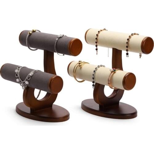 Bracelet shelf display stand wooden jade display props watch bracelet bracelet storage jewelry hanger