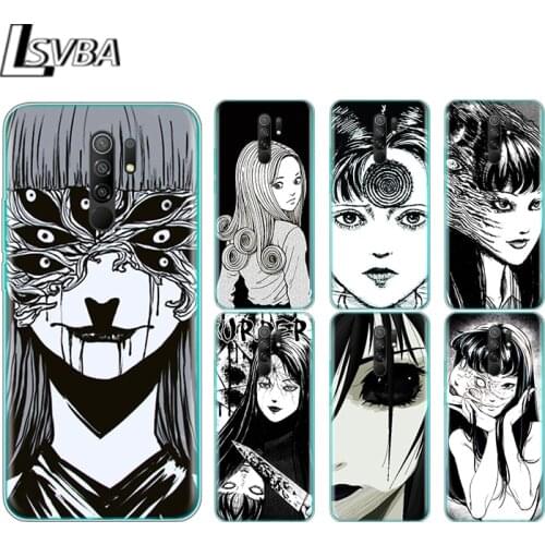 Junji Ito Tees Horro Silicone Cover For Xiaomi Redmi Note 9 9A 9AT 9C 9S Pro Max 9T 8T 8 7 6 5 Pro 5A 4X 4 Phone Case