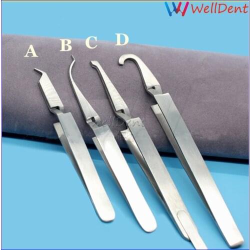 Dental Tweezers Orthodontic Brackets Clamp Mouth Tweezers Dental Tools Good Quality Dental Instrument