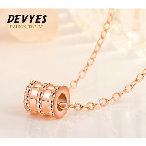 Temperament Women Elegant Slim Waist Cylinder Pendant Clavicle Chain Necklace Jewelry Accessory for Valentine Day
