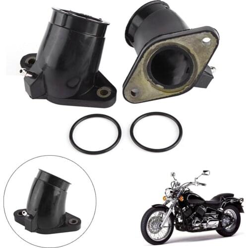 1Pair Motorcycle Carb Intake Carburetor Interface Adapters For Yamaha XVS400 XVS650A Motocicleta Accessories
