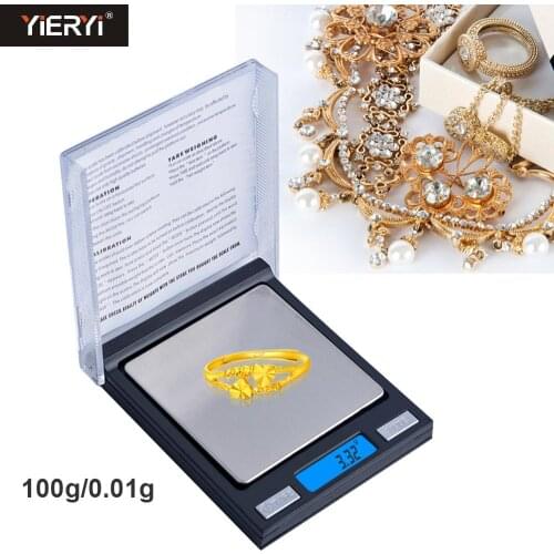 Yieryi NEW Digital Scales 100g / 0.01g Electronic Pocket Small CD Box Jewelry Scale Electronic Weighting