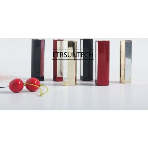Mirror Lipstick Tube Empty Tube Black High-end DIY Lip Balm Tube 12.1 Diameter Containers Packaging Materials F2036