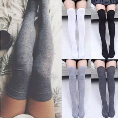 Women Stockings Warm Thigh High Over the Knee Long Cotton Spring Autumn Solid Warm 4Colors Fashion Underwear