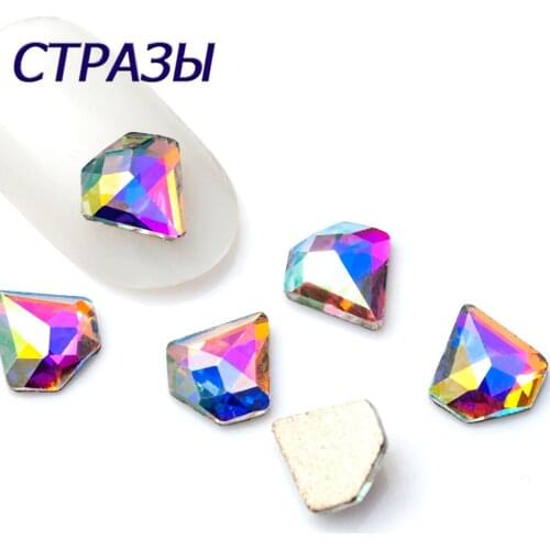 36pcs A2557 7x7mm 6x8mm 5X5mm Non HotFix FlatBack Charms Bling Glass Rhinestones Jewelry Nail Decoration