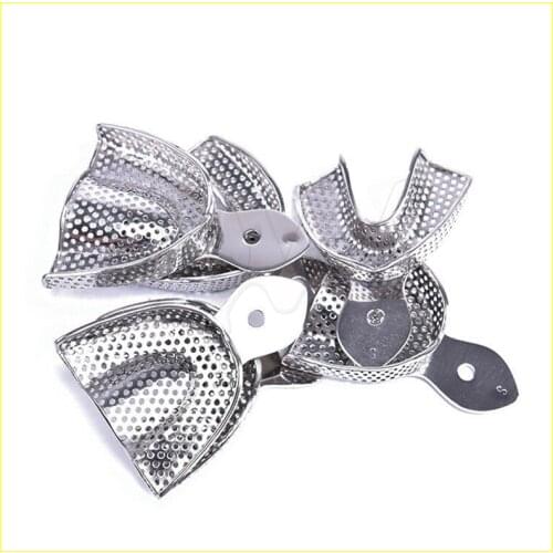 Chase Dental Supply Perforated Stainless Steel Impression Trays Set of 6