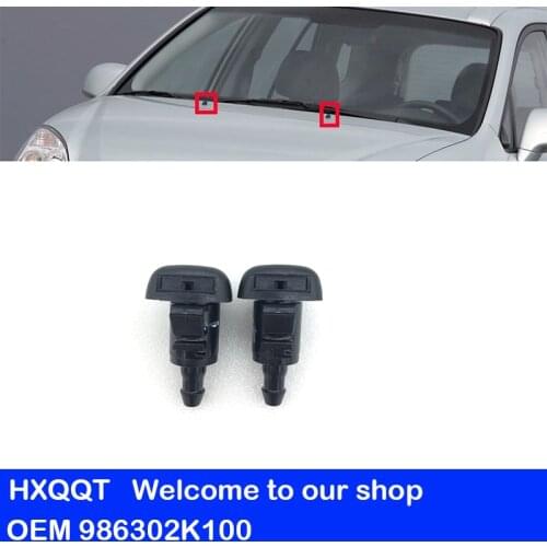 FOR i20 iX20 i30 iX35 Tucson FOR Sportage Windscreen Washer 2PC OEM 986302K100 Windshield Washer Nozzle