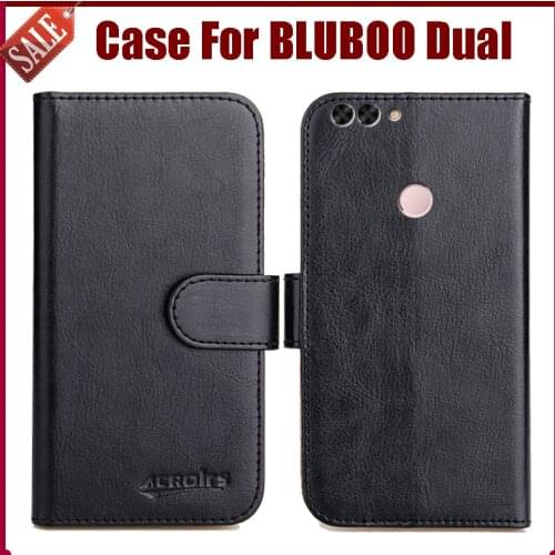 Hot Sale! BLUBOO Dual Case New Arrival 6 Colors High Quality Flip Leather Protective Phone Cover For BLUBOO Dual Case