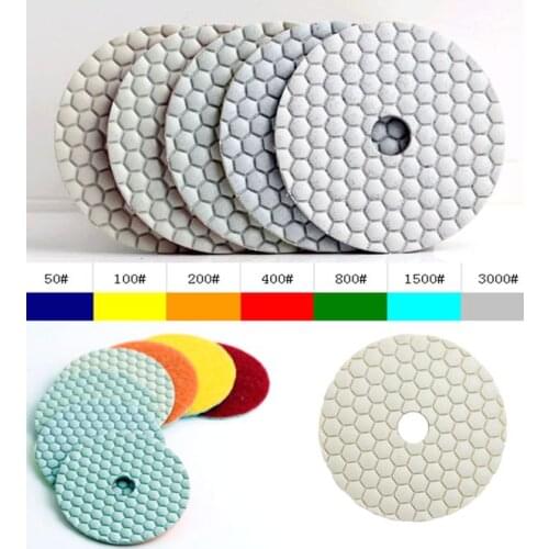 50# 4"(100mm) granite diamond dry polishing pads