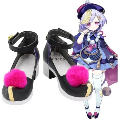 Game Genshin Impact Qiqi Cosplay Halloween Carnival Party Shoes Custom-made