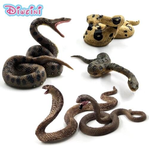 New Snake Cobra Python Green Anaconda Simulation plastic animals model figurine one piece action figure Hot toys Gift For Kids