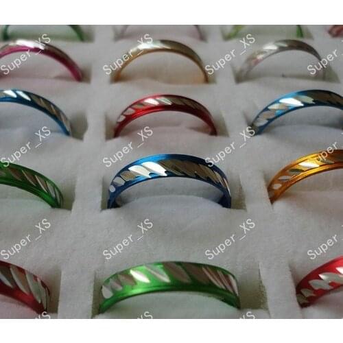 2000pcs 20sets Wholesale Jewelry Ring lots Pretty Multicolor Aluminum Alloy Rings New free shipping RL088