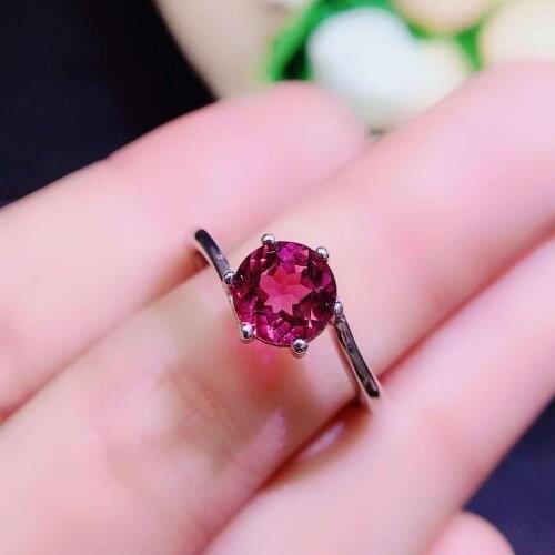 Natural And Real Garnet Ring 925 Jewelry for Womens Ring Fine Jewelry, Christmas Gift