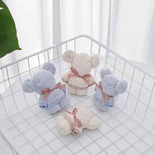 Bear Style Coral Fleece Absorbent Hair Drying Towel Wedding Creative Gift