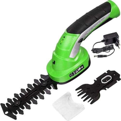 Multifunction 2 In 1 Mini Rechargeable Hedge Trimmer Power Tools 7.2V Combo Lawn Mower Grass Cutter Cordless Garden Tools