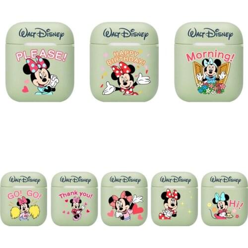 Minnie and Mickey Mouse Soft Silicone Cases For Apple Airpods 1/2 Protective Case Bluetooth Wireless Earphone Cover For Apple Ai