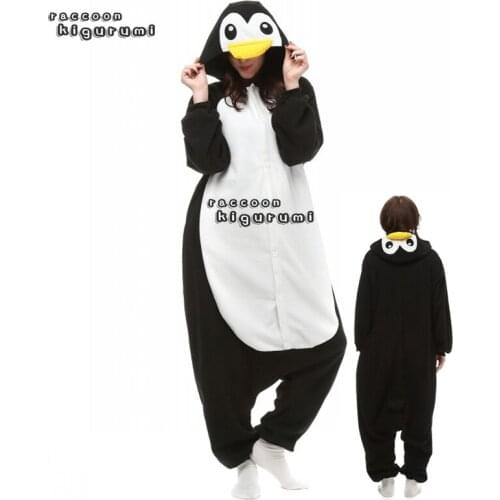 PAJAMASEA Women Pink Loveliness Penguin Onesie High Quality Adult Men Grey Cosplay Christmas Cartoon Clothing Raccoon Kigurumi