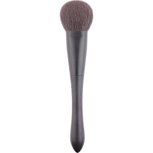 Q2-6 Professional Handmade Makeup Brushes Soft Saikoho Goat Hair Multi-task Blush Contour Highlighter Brush Ebony Make Up Brush