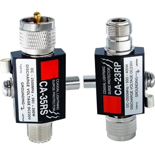 CA-35RS CA-23RP UHF PL259 SO239 N Male female Radio Repeater Coaxial Anti-Lightning Antenna Surge Protector