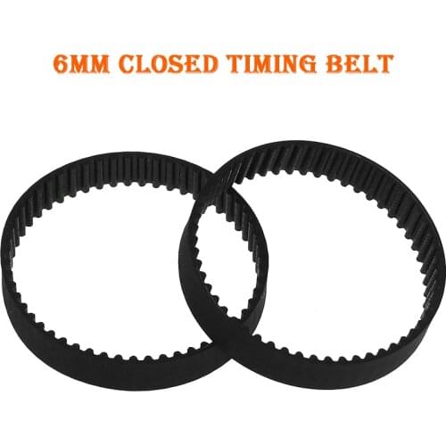10Pcs a lot GT2 Closed Loop Timing Belt Rubber 2GT 6mm 3D Printer Parts 110 160 200 280 400 610 852 1220mm Synchronous belt Part