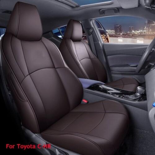 Luxury Custom 1 Set Car Seat Covers for Toyota Select C-HR 2018 PU leather Waterproof protective cover Car interior accessories