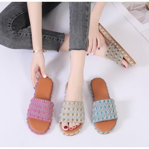 Womens New Summer Sandals Slippers Female Casual Flip Flops Ladies Slides