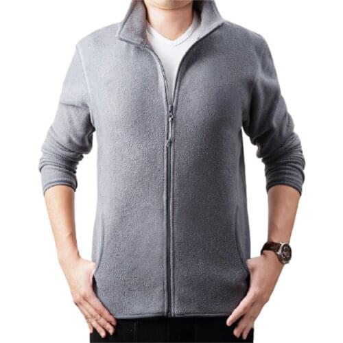 Spring Warm Fleece winter jacket Men Windbreaker Coat Plus Size Casual Men Outdoors Clothing Fleece Streetwear Jacket Male veste